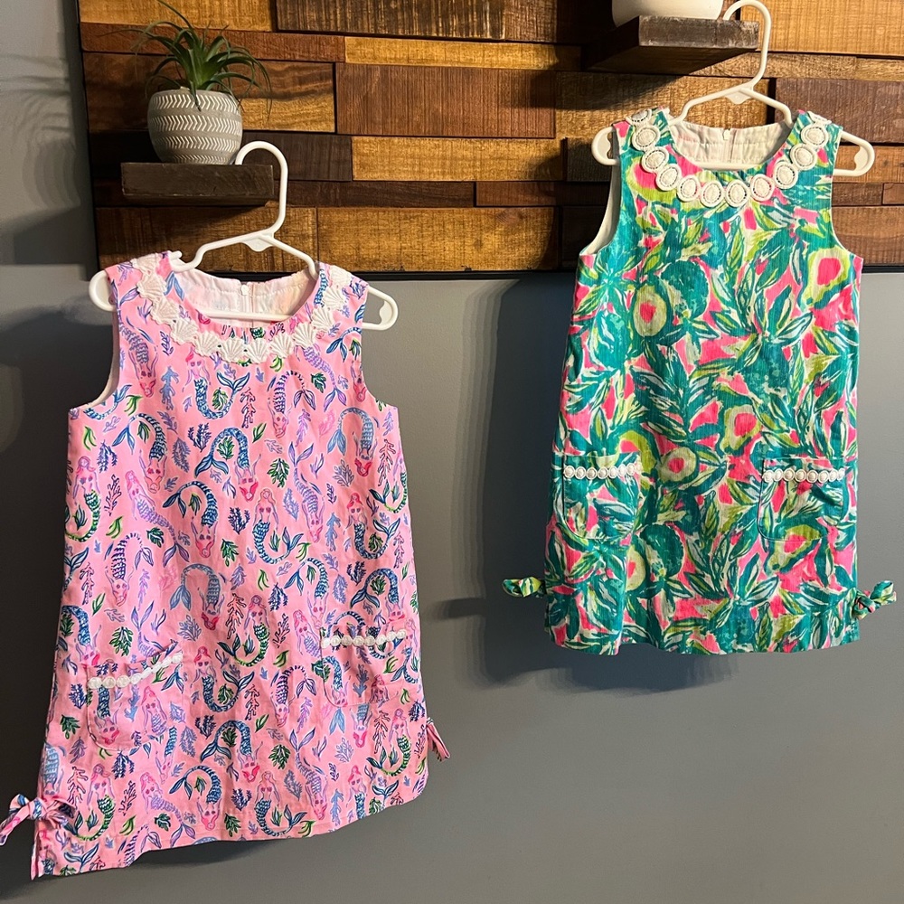 2 Girls Lily Pulitzer Dresses Like New Size 6